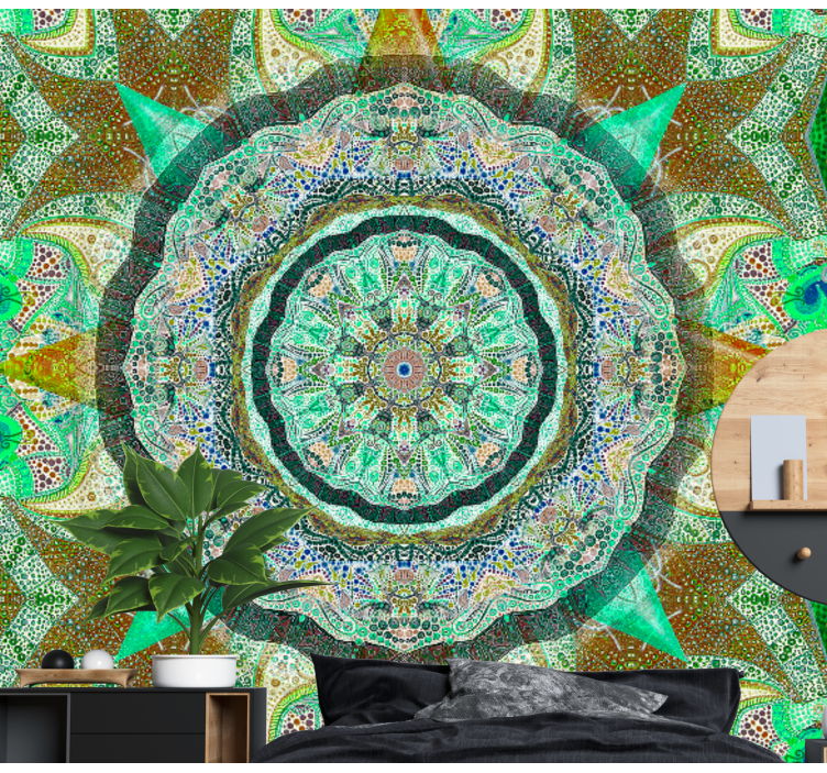 Fototapeta smaragdová fantazie mandala - TenStickers