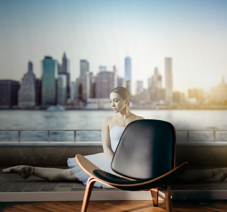 Fototapeta tanec na mrakodrapu nyc new york - TenStickers