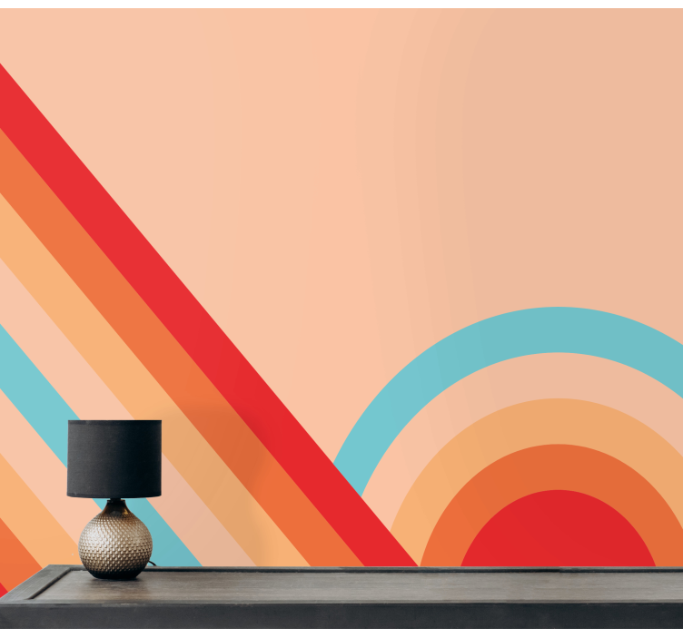 Textury a vzory fototapeta retro geometrické vzory - TenStickers