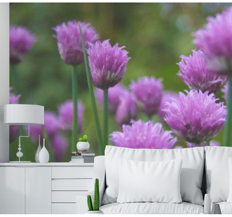 Vágní fialové květiny fototapeta - TenStickers