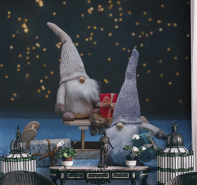 Vánoční fototapeta oslava vánočních skřítků - TenStickers