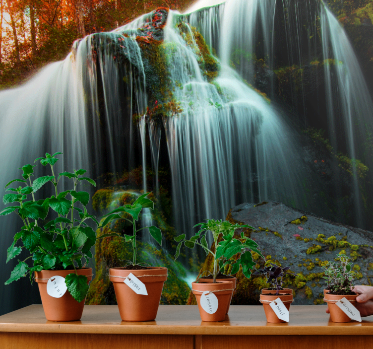 Vodopád fototapeta jemně padající voda - TenStickers