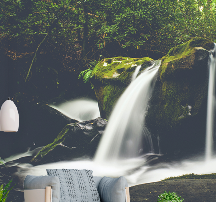 Vodopád fototapeta kaskádový vodopádový motiv - TenStickers