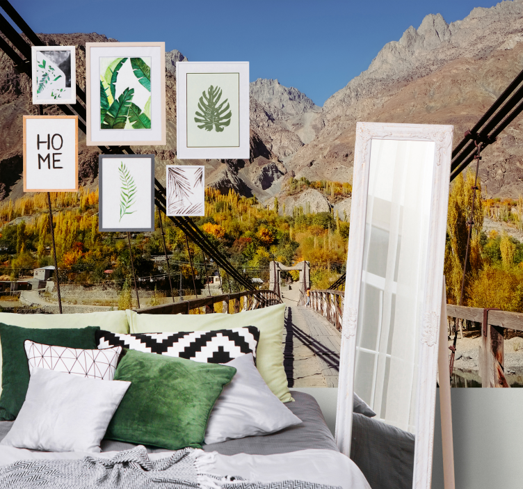 Zářivá aranžmá listí Příroda fototapeta - TenStickers