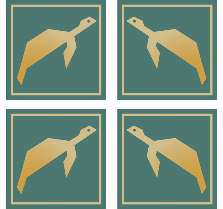 Moderní podtácek s geometrickými zvířaty - TenStickers