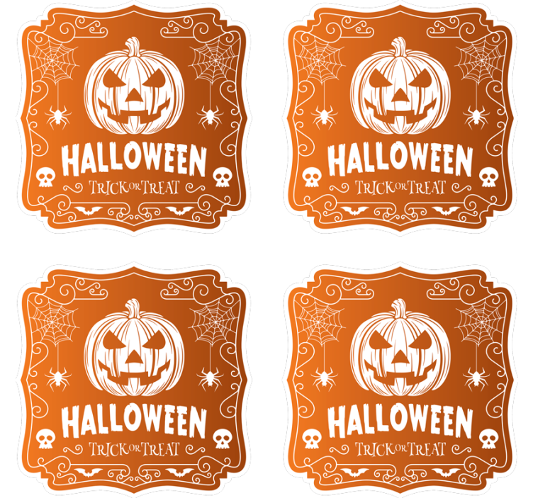 Halloween pít pivnípodtácek - TenStickers