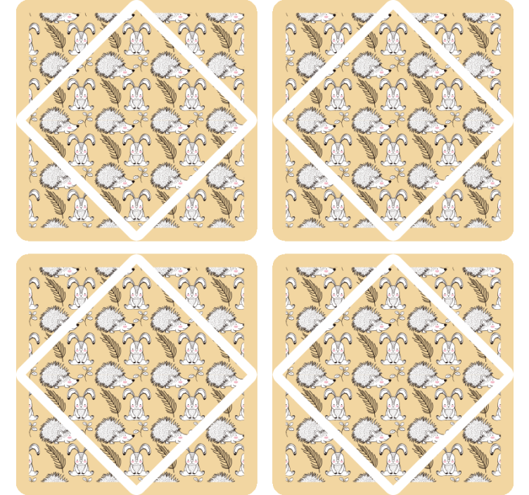 Blázen podtácek s roztomilými zvířecími vzory - TenStickers