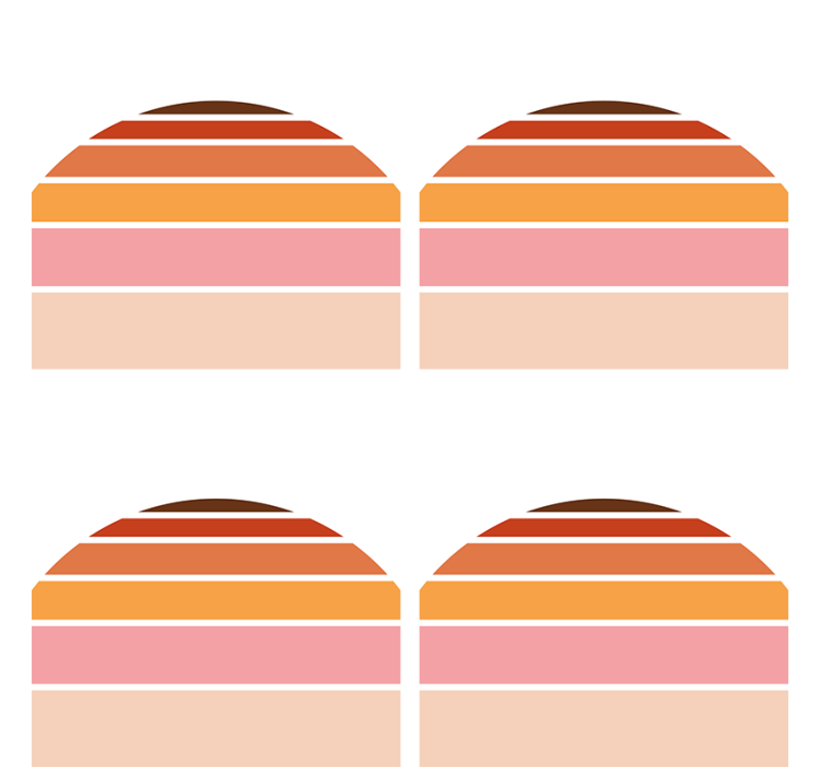 Efekt textury podtácků v barevných vrstvách - TenStickers