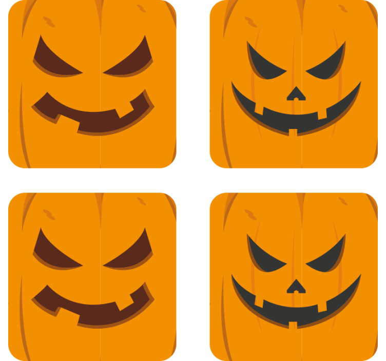 Různé dýně tácky halloween - TenStickers