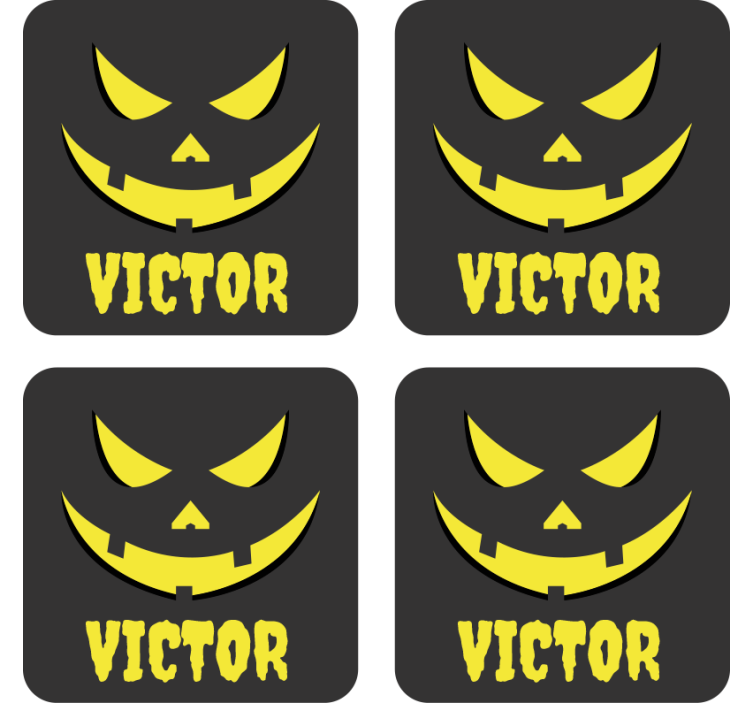 Přizpůsobená dýňová obličejová dráha halloween - TenStickers