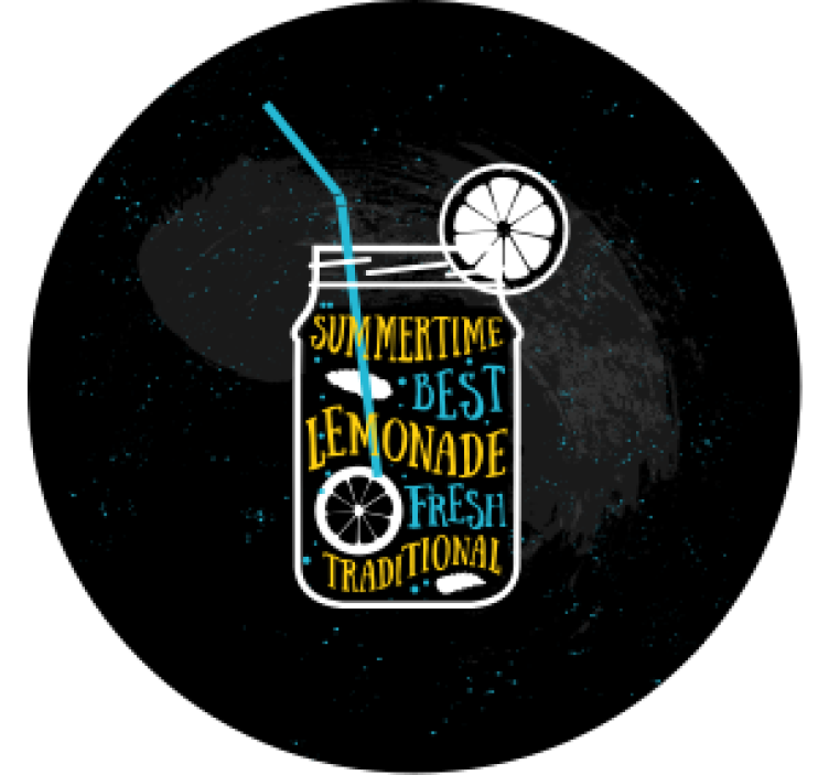 Moderní podtácek s osvěžujícím citronovým džbánem - TenStickers