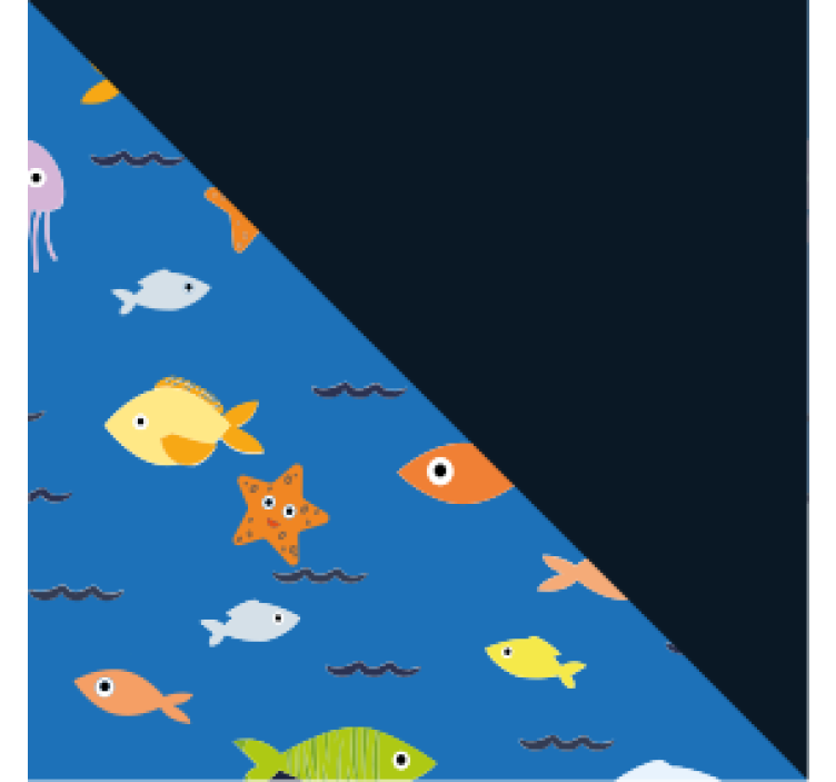 Moderní podtácek barevná podvodní scéna - TenStickers