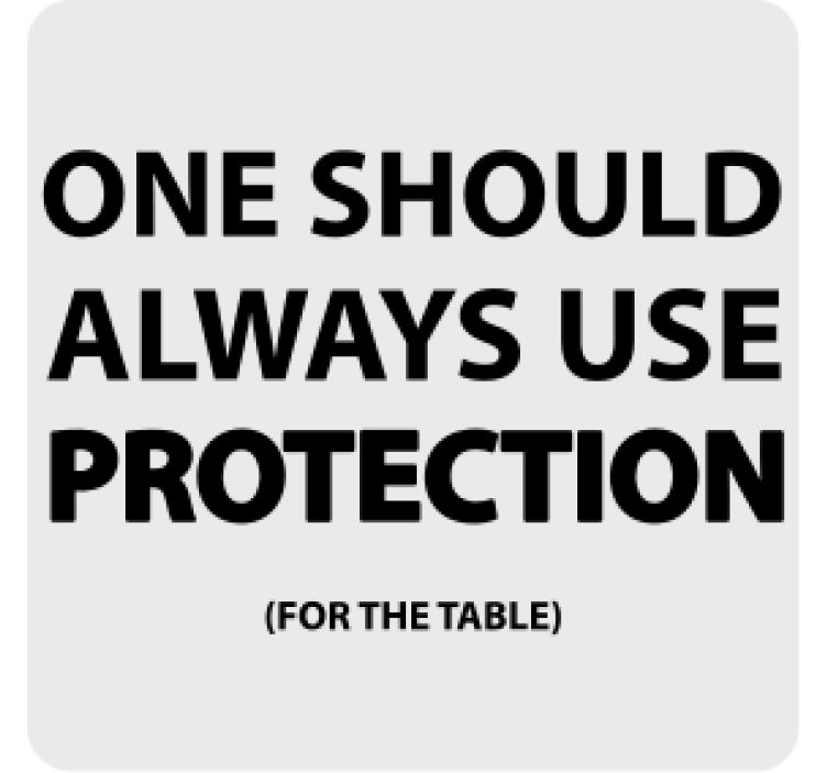 Podtácek citát s výrazným připomenutím - TenStickers