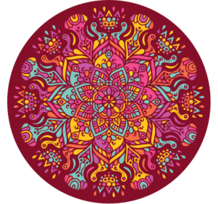 Mandala kolem dalších tácků - TenStickers