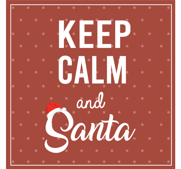 Vánoční podtácek s designem slavnostních citátů - TenStickers