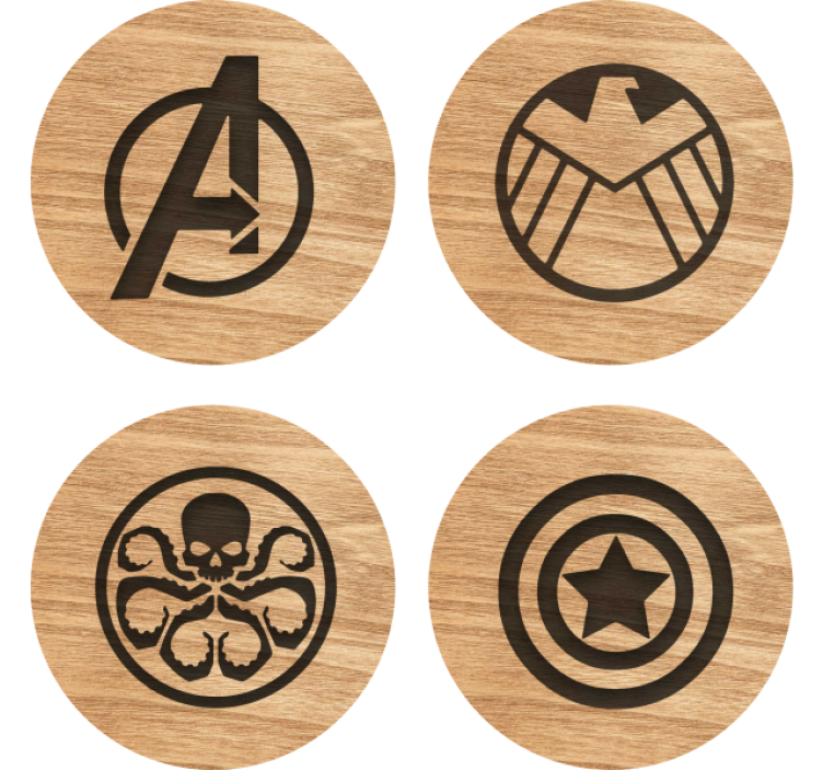 Avengers tácky nastavily geek tácky - TenStickers