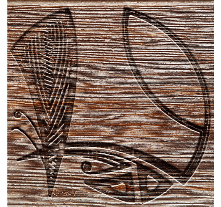 Efekt textury podtácků s jemnými dřevěnými vzory - TenStickers