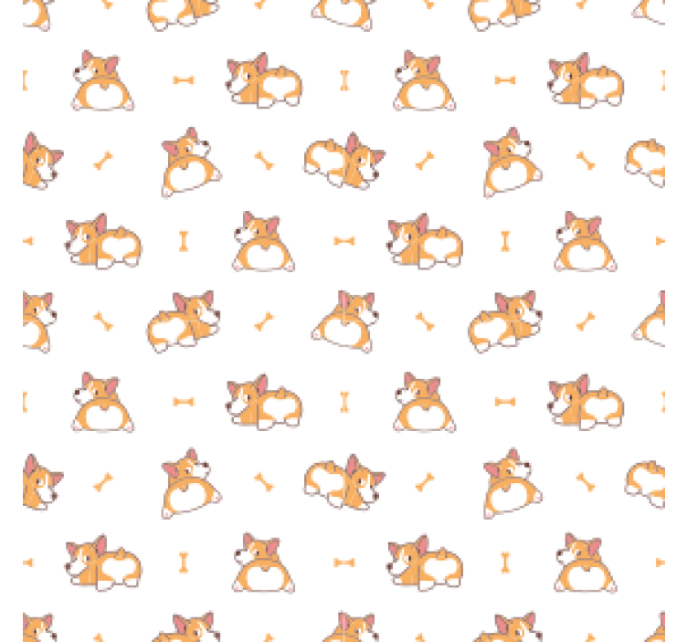 Blázen podtácek s hravým vzorem corgi - TenStickers