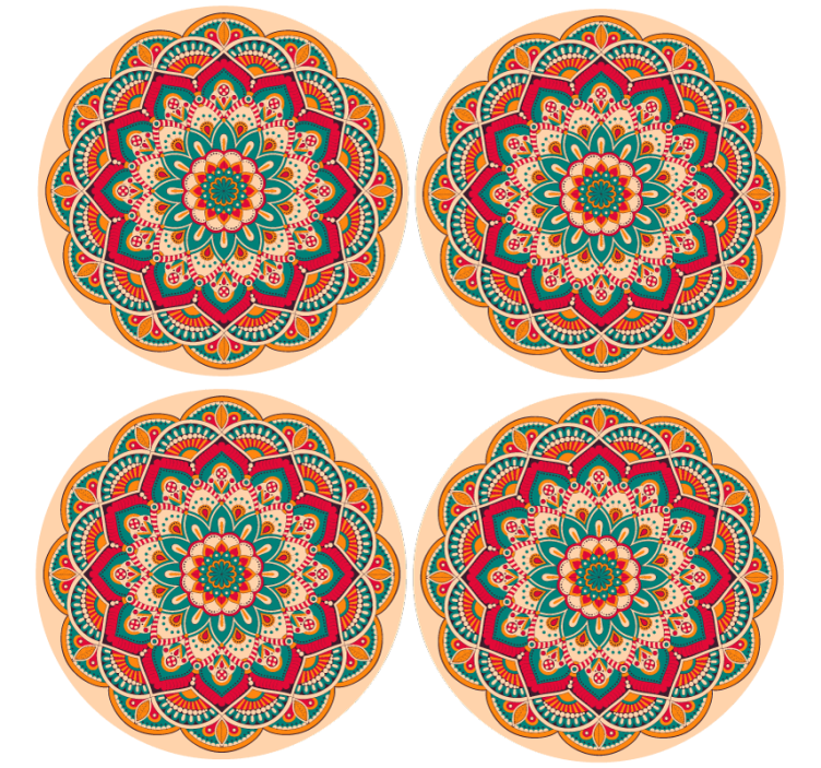 Mandala navrhuje více tácků - TenStickers
