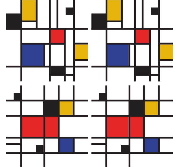 Moderní podtácek s geometrickými vzory - TenStickers