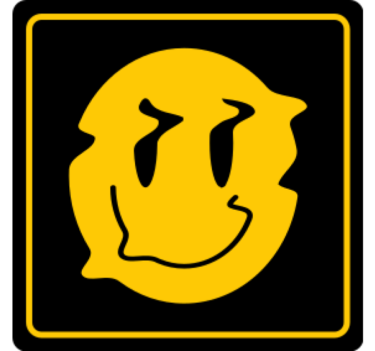 Blázen podtácek s úsměvem - TenStickers