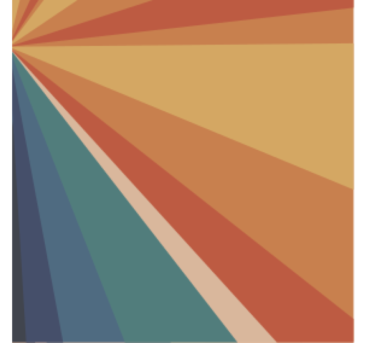 Efekt textury podtácků geometrické barevné paprsky - TenStickers