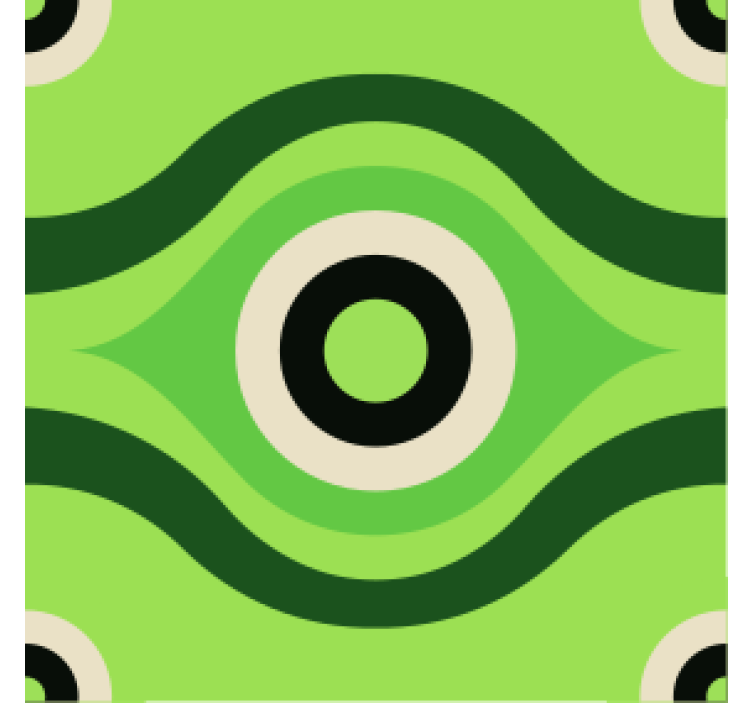 Efekt textury podtácků vlnitý zelený vzor - TenStickers