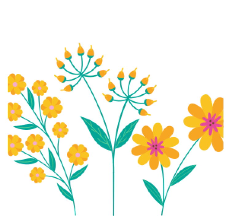 Pivní podtácek Živá kytice složení - TenStickers