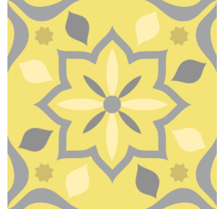 Pantone květinové dlaždice podtácky - TenStickers