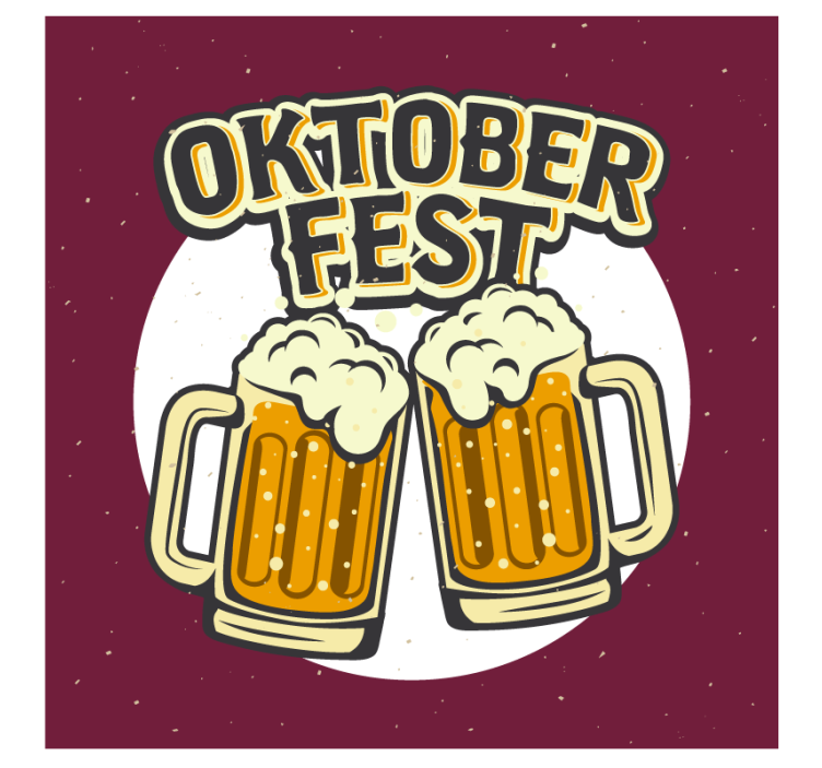 Pivní podtácek veselé pivní hrníčky - TenStickers