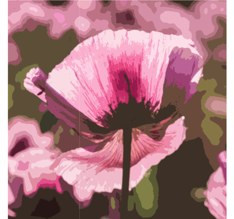 Moderní podtácek s zářivým botanickým vzorem - TenStickers