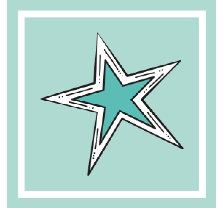 Pivní podtácek s hvězdným grafickým akcentem - TenStickers