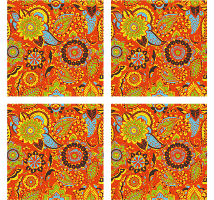 Blázen podtácek s živým botanickým vzorem - TenStickers