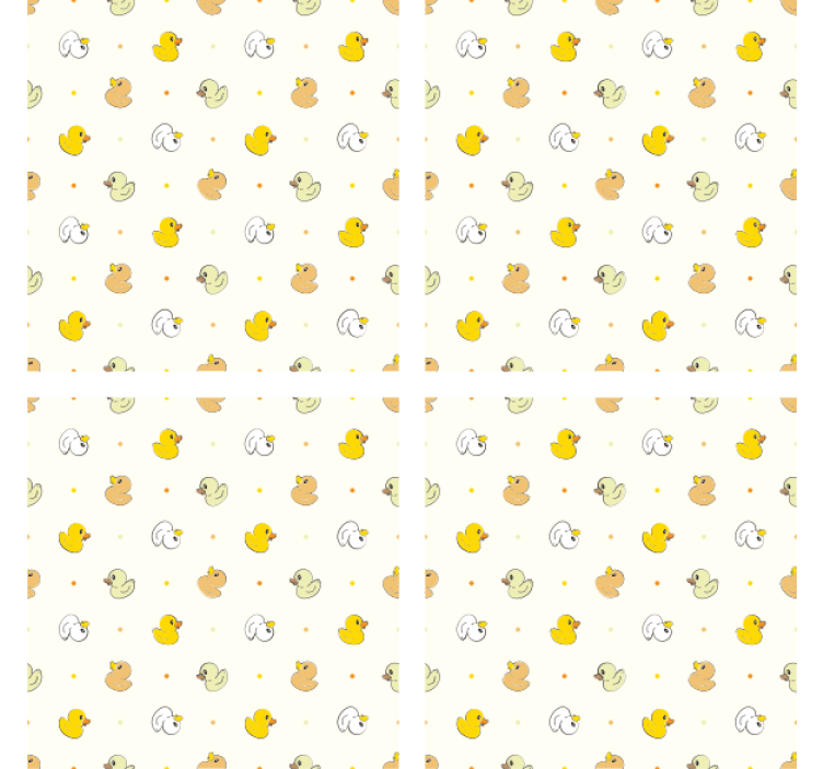 Moderní podtácek s okouzlujícím vzorem kačenky - TenStickers