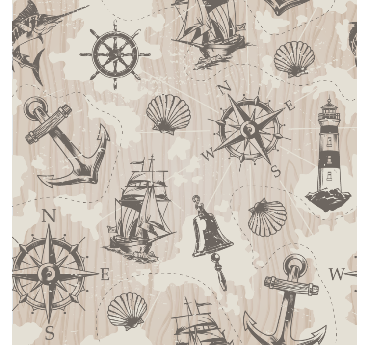 Blázen podtácek s námořními motivy - TenStickers