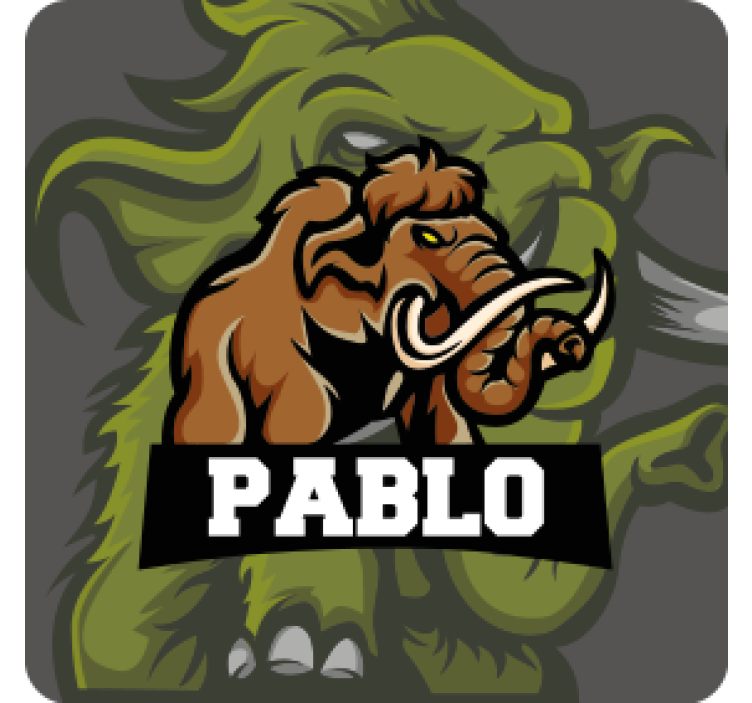 Blázen podtácek s motivem mamuta - TenStickers