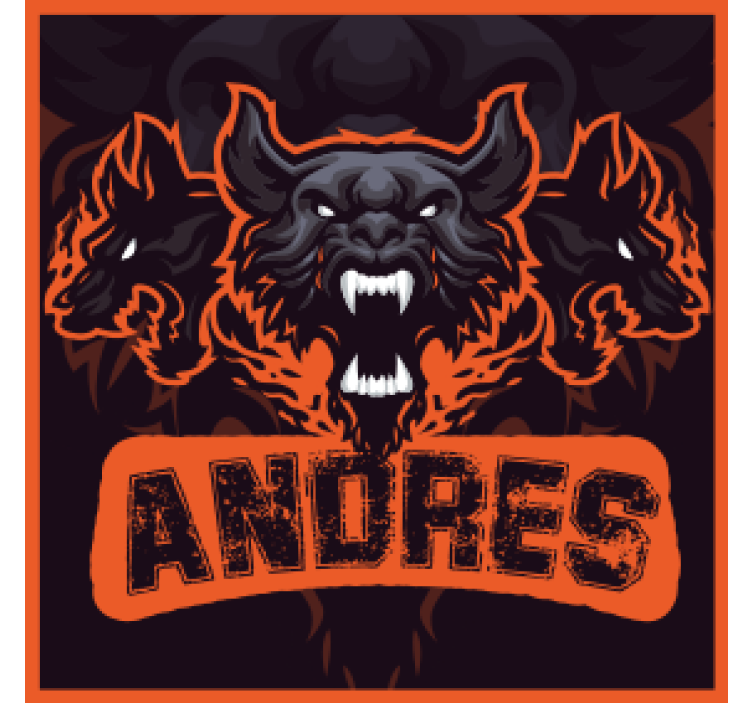 Blázen podtácek tříhlavá bestie - TenStickers