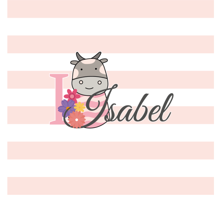 Roztomilá kráva se jmény tácky - TenStickers