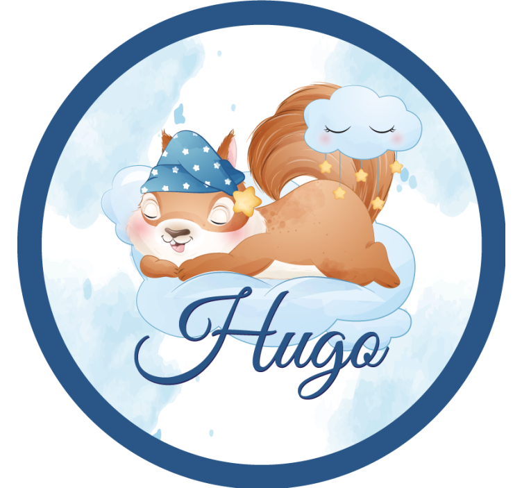 Roztomilá veverka pro tácky pro chlapce - TenStickers