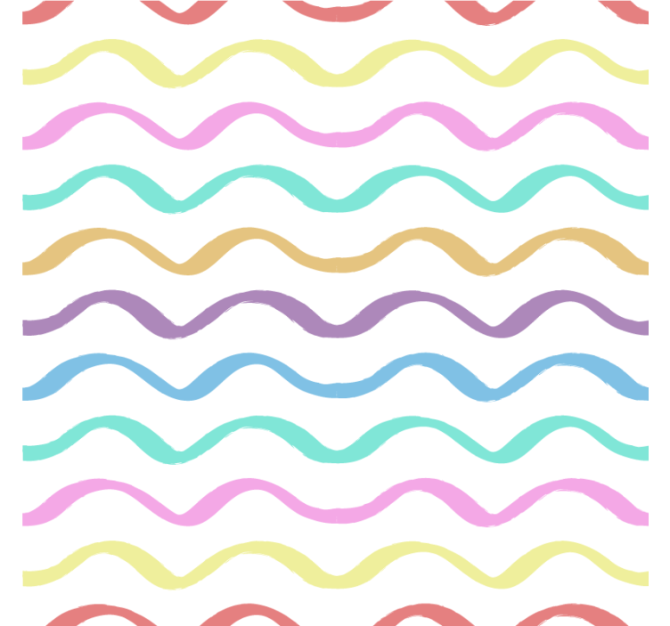 Efekt textury podtácků v živém křivkovém motivu - TenStickers