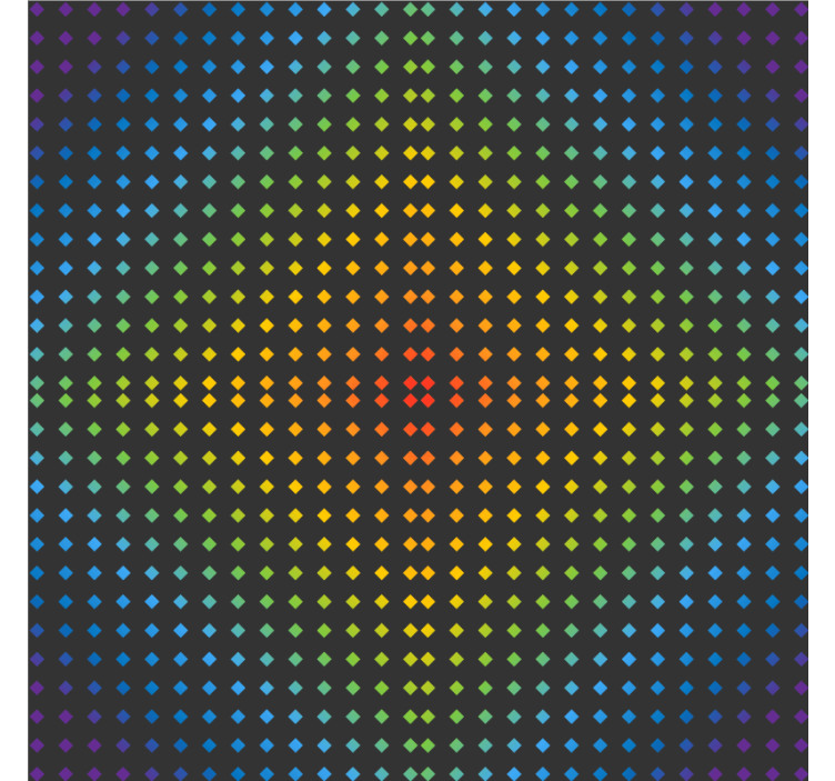 Efekt textury podtácků barevný tečkovaný vzor - TenStickers