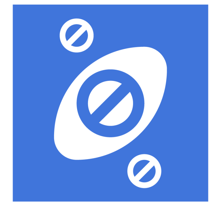 Pivní podtácek abstraktní modré tvary - TenStickers