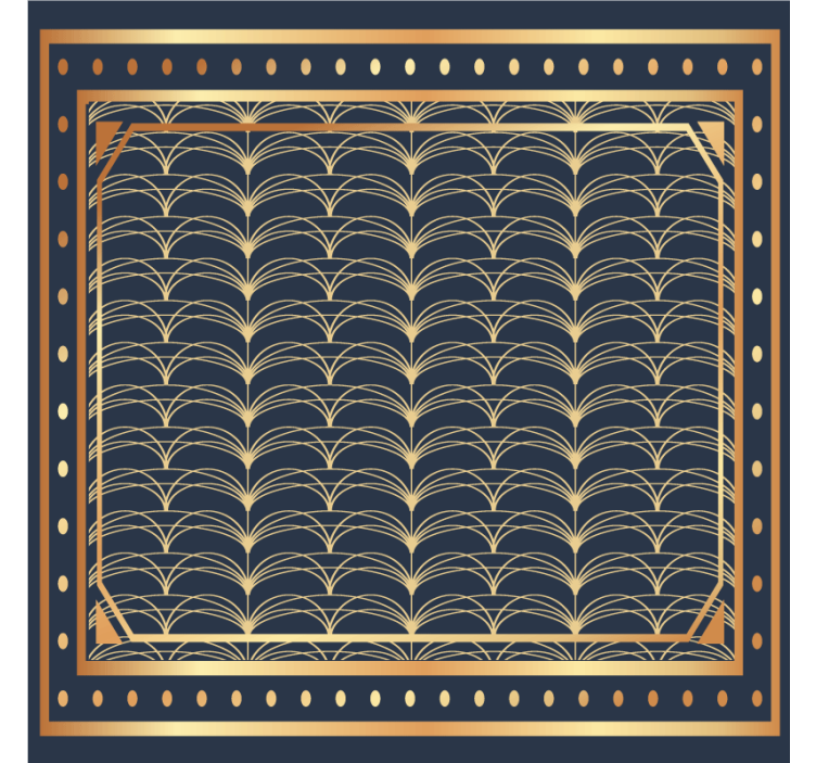 Efekt textury podtácků elegantní geometrický vzor - TenStickers