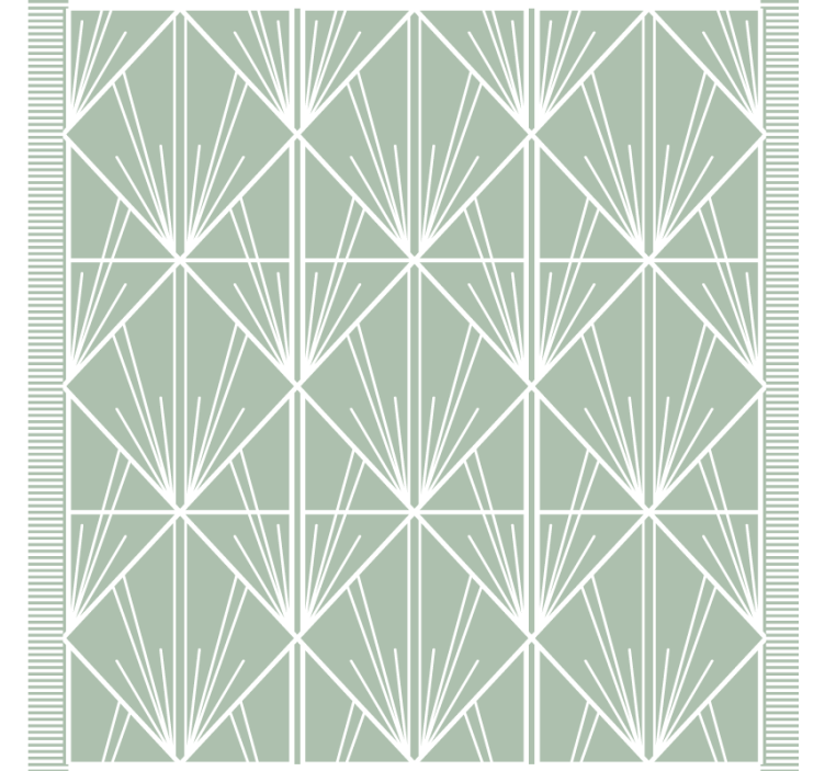 Efekt textury podtácků geometrický listový vzor - TenStickers