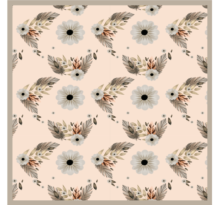 Květ a listy okrasné více tácky - TenStickers