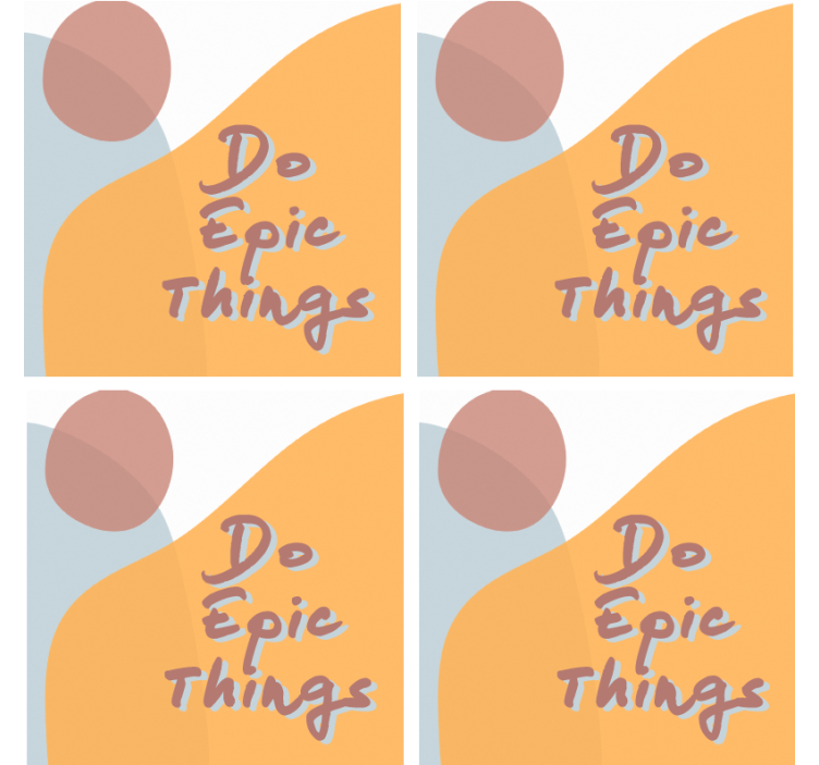 Dělat epické věci citovat design textové tácky - TenStickers