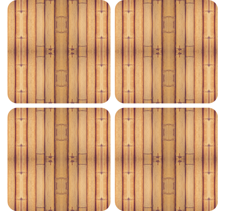 Efekt textury podtácků bambusového povrchu - TenStickers