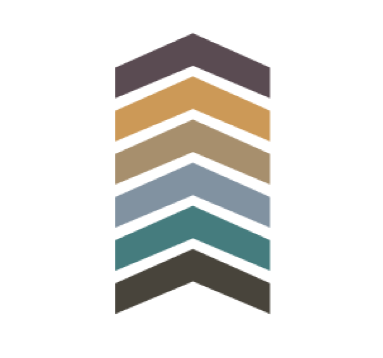 Efekt textury podtácků s vrstveným vzorem šipek - TenStickers