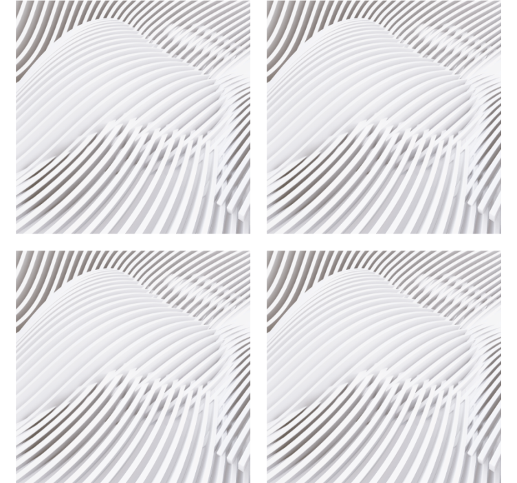 Efekt textury podtácků vlnitý vrstvený povrch - TenStickers