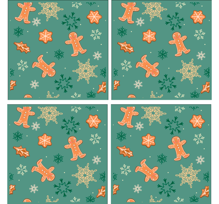 Vánoční podtácek s motivem perníčků - TenStickers